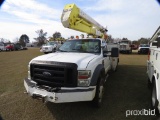 2009 Ford F550 4WD Bucket Truck, s/n 1FDAF57R89EB25540: Auto, Terex Hi Rang