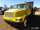 2002 International 4900 Flatbed Truck, s/n 1HTSDAAN12H528893: S/A, 4-door,