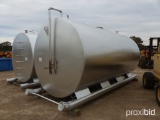 Newberry 6000-gallon Round Fuel Tank, s/n 401125: Skid-mounted