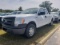 2013 Ford F150 XL Pickup, s/n 1FTEX1CM6DFC35883: White, 4-door Super Cab, S