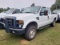 2008 Ford F250XL Pickup, s/n 1FTSX21538EB24319: Super-duty, White, 4-door,