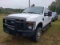 2009 Ford F250XL Pickup, s/n 1FTSX2157PEA63932: Super-duty, 4-door, White,