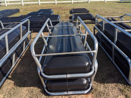 Set of Two 8ft. Feeder Troughs, Metal Frame w/ Plastic Feeder