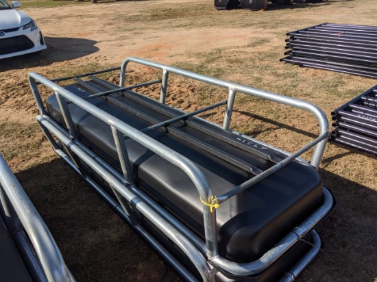 Set of Two 8ft. Feeder Troughs, Metal Frame w/ Plastic Feeder