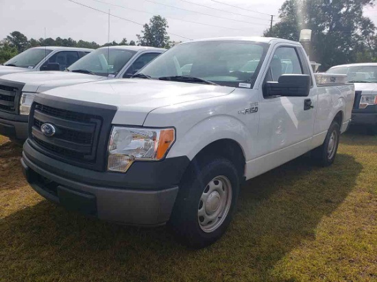 2013 Ford F150 XL Pickup, s/n 1FTMF1CM1DFC58597: White, 2-door, Styleside,