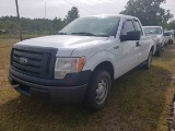 2011 Ford F150 XL Pickup, s/n 1FTEX1CM6BKD79650: White, 4-door Super Cab, S