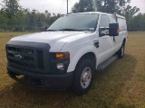 2008 Ford F250 XL Pickup, s/n 1FTNX20508EB07301: Super-duty, 4-door Ext. Ca