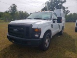 2008 Ford F350 XL Truck, s/n 1FDSR34548EE12012: Super-duty, 2-door, White,