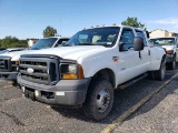 2006 Ford F350 XL Truck, s/n 1FTWW33P46EC23639: Super-duty, White, 4-door,