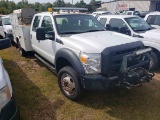 2012 Ford F550 Truck, s/n 1FD0W5HY9CEB40931: Super-duty, Crew Cab, White, 1