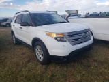 2013 Ford Explorer, s/n 1FM5K7B80DGC62332: White, 129165 mi. (Owned By Geor