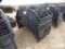 (5) Round Hay Bale Feeders