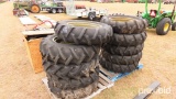 (10) 11-224 Pivot Tire w/ Rims