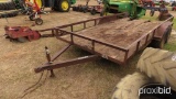 16' Wooden Bed Trailer (No Title - Bill of Sale Only)