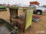 COVERED WOODEN COW FEEDER