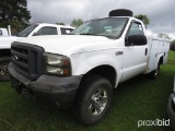 2005 Ford F250 Pickup, s/n 1FTNF215X5EL19407: Auto, Service-body, Odometer