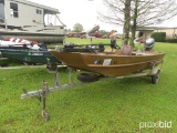 Duracraft 15' Aluminum Boat, s/n DUR17659M79B w/ Trailer (No Title - Bill o