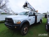 2012 Dodge 5500 4WD Bucket Truck, s/n 3C7WDNBL2CG181141: Cummins, Auto, Ter