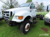 2007 Ford F750 4WD Cab & Chassis, s/n 3FRXF7ST87V512344 (Title Delay): Auto
