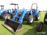 New Holland PowerStar T4.75 MFWD Tractor, s/n ZGAH50872: NH 655TL Loader w/