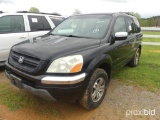 2003 Honda Pilot SUV, s/n 2HKYF18563H591207: 4-door, All Wheel Drive, Auto,