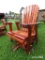 Cedar Swivel Glider Chair