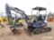 2016 Terex TC35 Mini Excavator, s/n 2R0136: Canopy, Aux. Hydraulics, 24