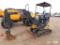 2015 John Deere 17D Mini Excavator, s/n 223006: Canopy, Blade, 12