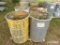 (4) 55-gallon Metal Barrels