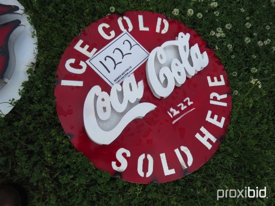 Round Coca Cola Sign
