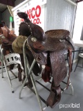 Western Pleasure Saddle, s/n 5474 (Saddle Only - Rack is not included)