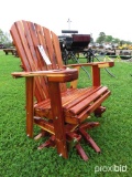 Cedar Swivel Glider Chair
