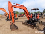 2006 Kubota KX161-3 Mini Excavator, s/n 31525: 4-post Canopy, Blade, Meter