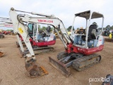 2014 Takeuchi TB228 Mini Excavator, s/n 122803527: Diesel, Aux. Hydraulics,