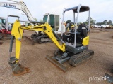 2018 Wacker Neuson EZ17 Mini Excavator, s/n 02934: Zero Tail, Canopy, 12