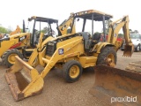 Cat 416C Loader Backhoe, s/n 4ZN17818: Canopy, Runs & Operates, Won't Pull,