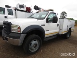 2007 Ford F550 4WD Mechanic Truck, s/n 1FDAF57P17EA99178: Diesel, Auto, 9'6