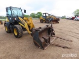 2012 Komatsu WA80-6 Rubber-tired Loader, s/n H60444: C/A, w/ Bucket, Forks