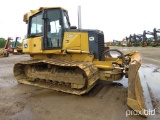 2007 John Deere 700J LGP Dozer, s/n 143540: Encl. Cab, 6-way Blade, Meter S