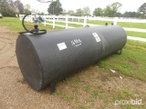 Round Diesel Fuel Tank w/ Pump and Catch Pan