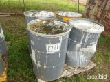(4) 55-gallon Metal Barrels