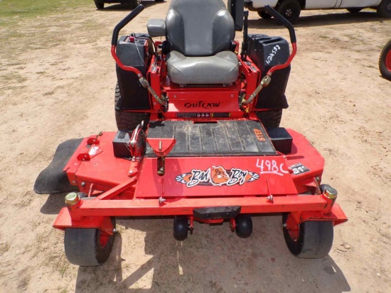 Badby Outlaw 993 Extreme Zero-turn Mower, s/n 12131001: Meter Shows 1481 hr