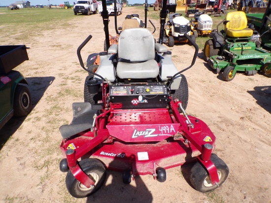 ExMark Laser Z Zero-turn Mower, s/n 722247: Meter Shows 678 hrs