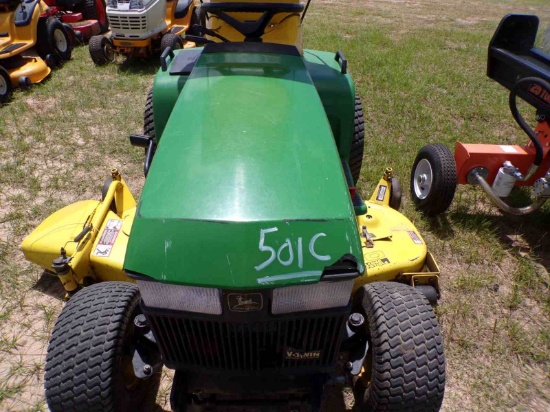 John Deere 445 Tractor, s/n M00445C032772: w/ Belly Mower, Meter Shows 892