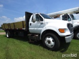 2001 Ford F650 Flatbed, s/n 3FDNF65231MA32694