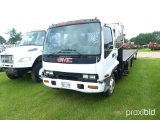2004 GMC W4500 Flatbed Truck, s/n J8DF5C13447700587: Isuzu Diesel, Auto, Ex