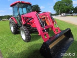 2013 Mahindra 6110 MFWD Tractor, s/n E1100045: C/A, Front Loader w/ Bkt., M