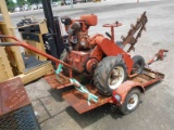 Ditch Witch M4 Walk-behind Trencher, s/n 119555 w/ Trailer (No Title)