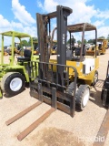 Yale GDP080L Forklift, s/n N545473: Dual Fronts, Solid Tire, Diesel, 8000 l