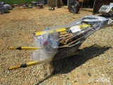 Lot of Shovels, Picks, Safety Harnesses, Wheel Barrow, Levels, Post Driver,